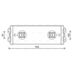 Engine Oil Cooler MERCEDES 6285003900 AVA QUALITY COOLING ME3281 OE Ref A6285003900