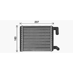 Heater Matrix MERCEDES A0028353601 AVA QUALITY COOLING ME6330 OE Ref A0028354501