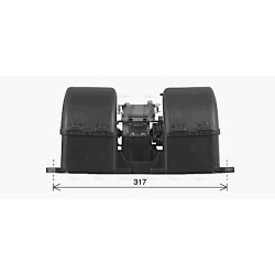 Heater Blower Motor MERCEDES 0018308708 AVA QUALITY COOLING ME8344 OE Ref A0018308708