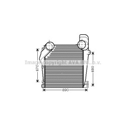 Intercooler MERCEDES 6525000000 AVA QUALITY COOLING MEA4226 OE Ref 6565010101