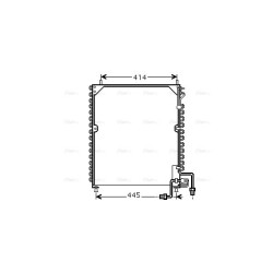 AC Condenser MERCEDES 0005001254 AVA QUALITY COOLING MEA5199 OE Ref A0005001254