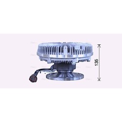 Fan Clutch MERCEDES 5412001222 AVA QUALITY COOLING MEC319 OE Ref 5412002022 AVA QUALITY COOLING