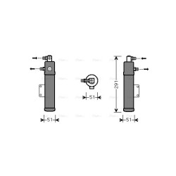 AC Dryer MERCEDES 000 830 17 83 AVA QUALITY COOLING MED201 OE Ref 81.61910.0013