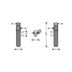 AC Dryer MERCEDES 000 830 18 83 AVA QUALITY COOLING MED229 OE Ref A0008301883