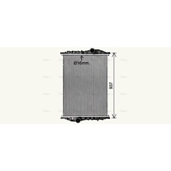 Radiator - Engine Cooling AVA QUALITY COOLING MN2111N OE Ref 032106140