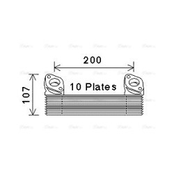 AVA Engine Oil Cooler MAN,MAZ-MAN 0001886401 AVA QUALITY COOLING MN3091 OE Ref 0001887601