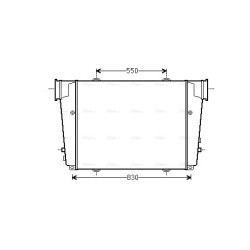 AVA Intercooler SOLARIS,MAN 81061300195 AVA QUALITY COOLING MN4060 OE Ref 81061300201