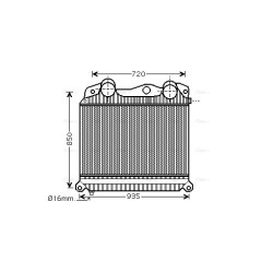 Intercooler MAN 81.06130.0171 AVA QUALITY COOLING MN4076 OE Ref 81061006694