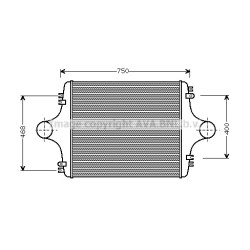 Intercooler MAN 81.06130.0057 AVA QUALITY COOLING MN4078 OE Ref 81.06130.0072