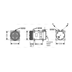 AC Compressor MAN 51779707099 AVA QUALITY COOLING MNAK048 OE Ref 51779707116