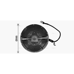 Fan Clutch MAN 51066300122 AVA QUALITY COOLING MNC128 OE Ref 51066300137