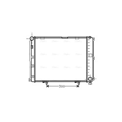 AVA Radiator AVA QUALITY COOLING MS2035 OE Ref 124 500 92 03