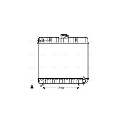 AVA Radiator AVA QUALITY COOLING MS2042 OE Ref 123 500 39 03