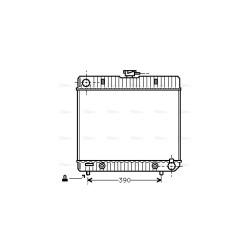 AVA Radiator AVA QUALITY COOLING MS2063 OE Ref 123 500 07 03