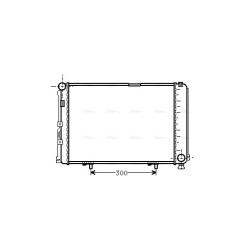 AVA Radiator AVA QUALITY COOLING MS2067 OE Ref 1245004903