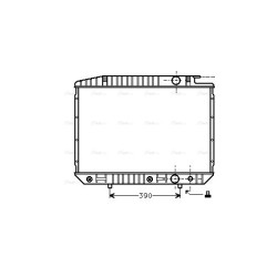 AVA Radiator AVA QUALITY COOLING MS2070 OE Ref 126 500 11 03