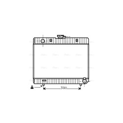 AVA Radiator AVA QUALITY COOLING MS2103 OE Ref 1235010701