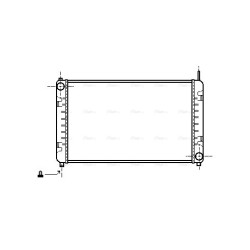 AVA Radiator AVA QUALITY COOLING MS2153 OE Ref 6685000101