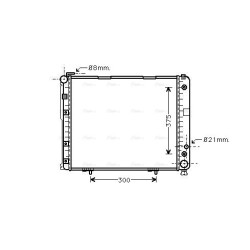 AVA Radiator AVA QUALITY COOLING MS2178 OE Ref 1245002002