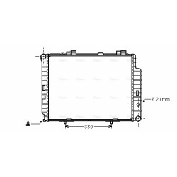 AVA Radiator AVA QUALITY COOLING MS2202 OE Ref 2105006103