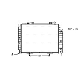 AVA Radiator AVA QUALITY COOLING MS2209 OE Ref 2105003303