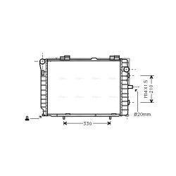 AVA Radiator AVA QUALITY COOLING MS2229 OE Ref 2025005103