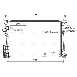 AVA Radiator AVA QUALITY COOLING MS2653 OE Ref 2465001303