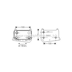 AVA Engine Oil Cooler AVA QUALITY COOLING MS3552 OE Ref A6131880101
