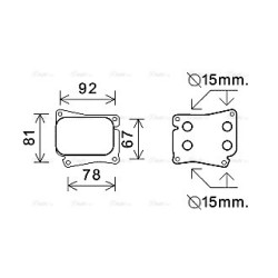 Engine Oil Cooler AVA QUALITY COOLING MS3559 OE Ref 2711880101