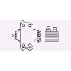 Engine Oil Cooler AVA QUALITY COOLING MS3686 OE Ref 0995002300