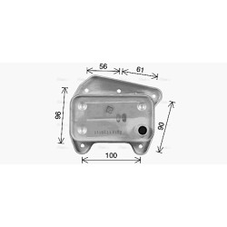 Engine Oil Cooler AVA QUALITY COOLING MS3733 OE Ref 6131880201