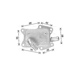 Engine Oil Cooler AVA QUALITY COOLING MS3750 OE Ref A2741880101