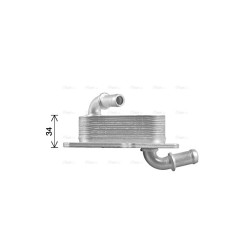Engine Oil Cooler AVA QUALITY COOLING MS3750 OE Ref A2741880101 AVA QUALITY COOLING