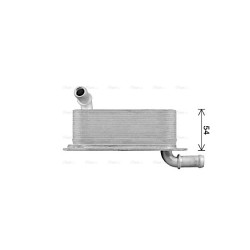 Engine Oil Cooler AVA QUALITY COOLING MS3752 OE Ref 2465010501 AVA QUALITY COOLING