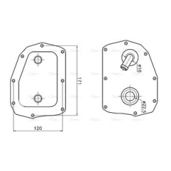 AVA Engine Oil Cooler AVA QUALITY COOLING MS3781 OE Ref A1041800409