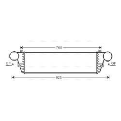 Intercooler AVA QUALITY COOLING MS4380 OE Ref A2035000500