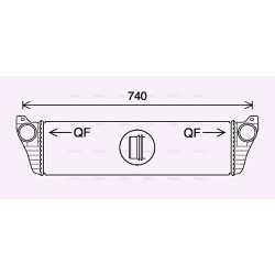 AVA Intercooler AVA QUALITY COOLING MS4690 OE Ref A6395011301