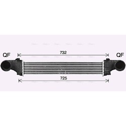 AVA Intercooler AVA QUALITY COOLING MS4726 OE Ref 2115003902