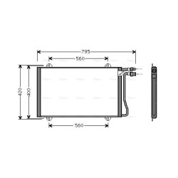 AVA AC Condenser AVA QUALITY COOLING MS5219 OE Ref 5132357AA