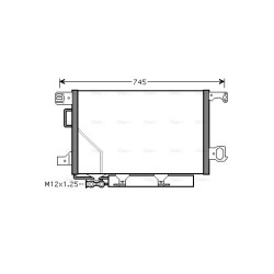 AVA AC Condenser AVA QUALITY COOLING MS5360D OE Ref A2035000854