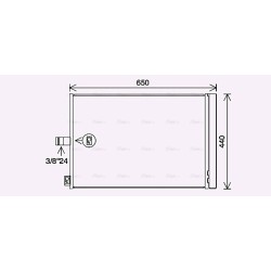 AC Condenser AVA QUALITY COOLING MS5700D OE Ref 0995000654