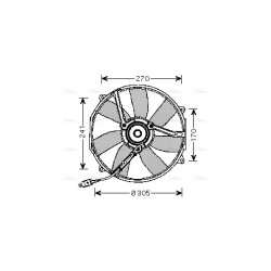AVA Radiator Fan AVA QUALITY COOLING MS7512 OE Ref A0015000593