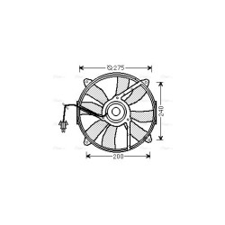 Radiator Fan AVA QUALITY COOLING MS7520 OE Ref A0015001393