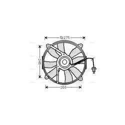 Radiator Fan AVA QUALITY COOLING MS7521 OE Ref A0015001293