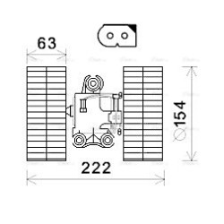 AVA Heater Blower Motor AVA QUALITY COOLING MS8632 OE Ref A0008358304