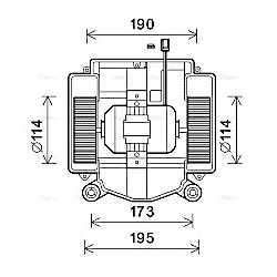AVA Heater Blower Motor AVA QUALITY COOLING MS8669 OE Ref 2218202714