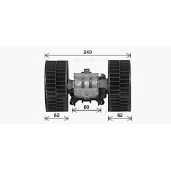 AVA Heater Blower Motor AVA QUALITY COOLING MS8766 OE Ref A0008307908