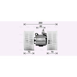 AVA Heater Blower Motor AVA QUALITY COOLING MS8774 OE Ref A1248200608