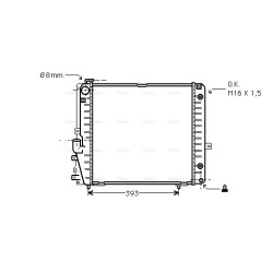 AVA Radiator AVA QUALITY COOLING MSA2086 OE Ref 1265005103
