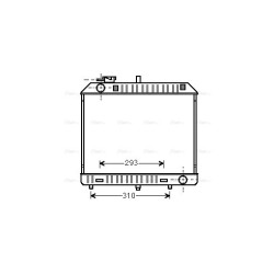 AVA Radiator AVA QUALITY COOLING MSA2127 OE Ref 6315000702